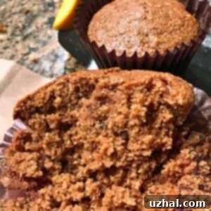 Dark Bran Muffins recipe with buttermilk and molasses.