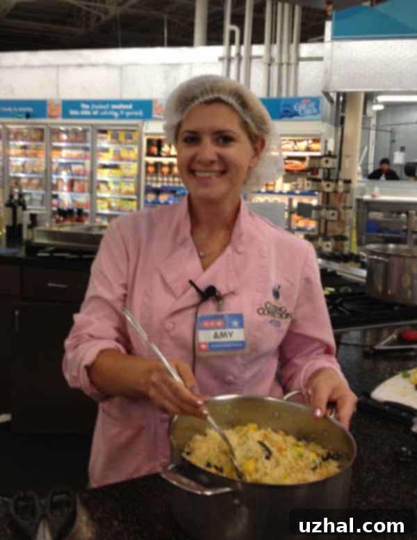 Amy, the talented cook and creator of What Jew Wanna Eat blog, posing happily.