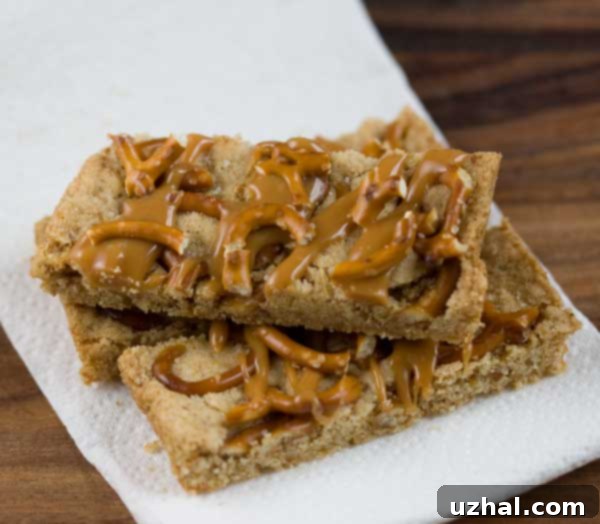 pretzel-caramel-shortbread- Pretzel Caramel Shortbread Bars