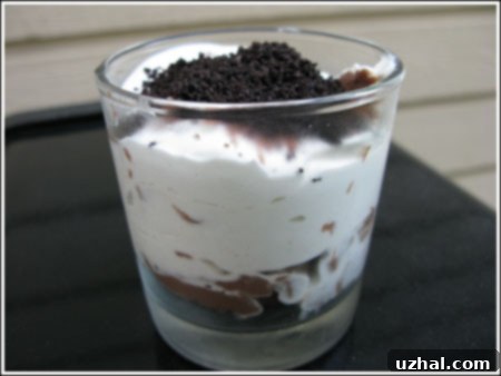 Individual Chocolate Cream Pie Desserts with Oreo Crust