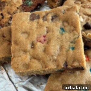 Peanut Butter Blondies based on an old recipe from the Hershey's Melting Chips bag.