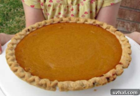 Creamy pumpkin pie made with condensed milk, a smooth and spiced holiday treat