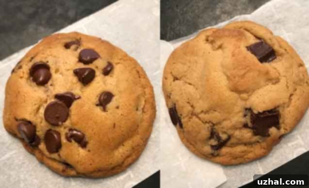 Jumbo Molasses Chocolate Chip Cookies cooling on a rack