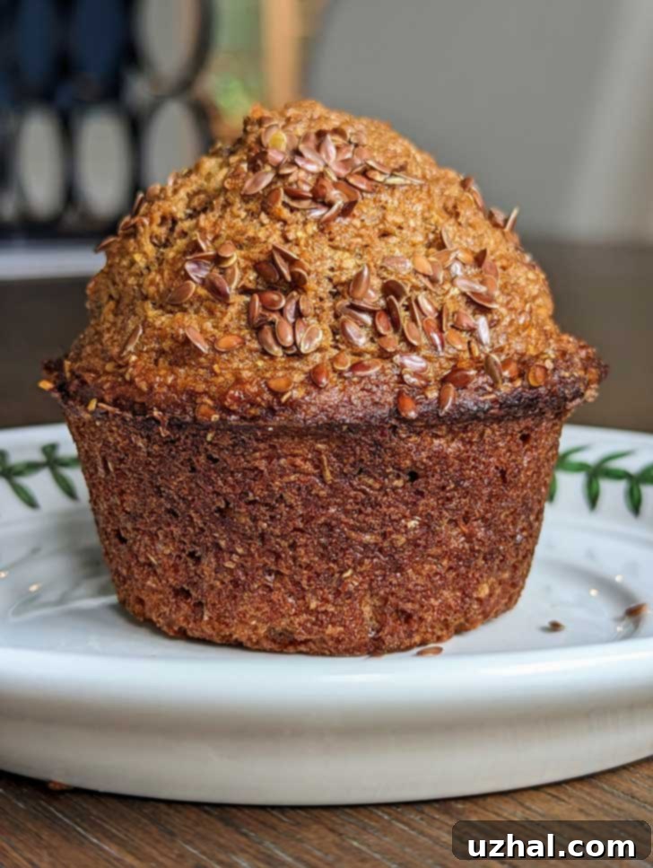 high rising bran muffin