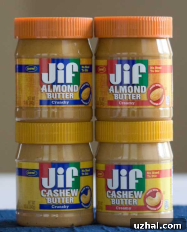 Jif Almond Butter Brownies in cups