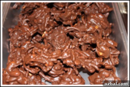 Crunchy chocolate clusters made with chow mein noodles, a delightful no-bake treat.
