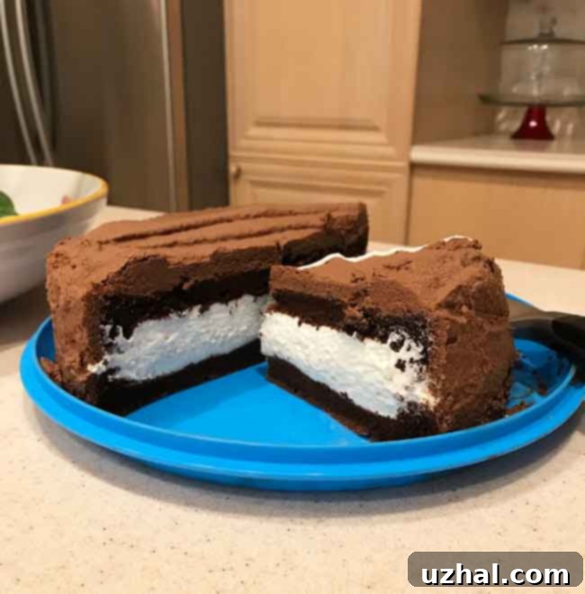 Assembled September 7th Cake, chilled and ready to serve
