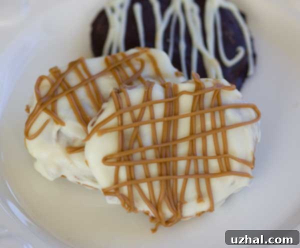White Chocolate Cookie Butter Pretzels ready to be enjoyed