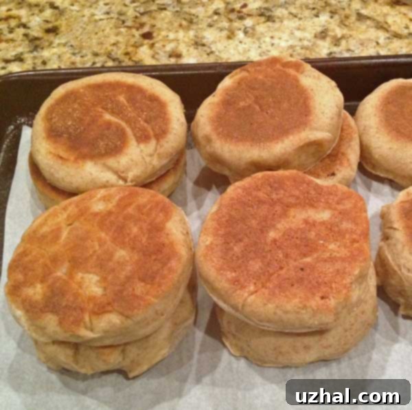 English Muffins with Bran Cereal