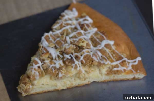 Cinnamon Streusel Pizza with Vanilla Drizzle