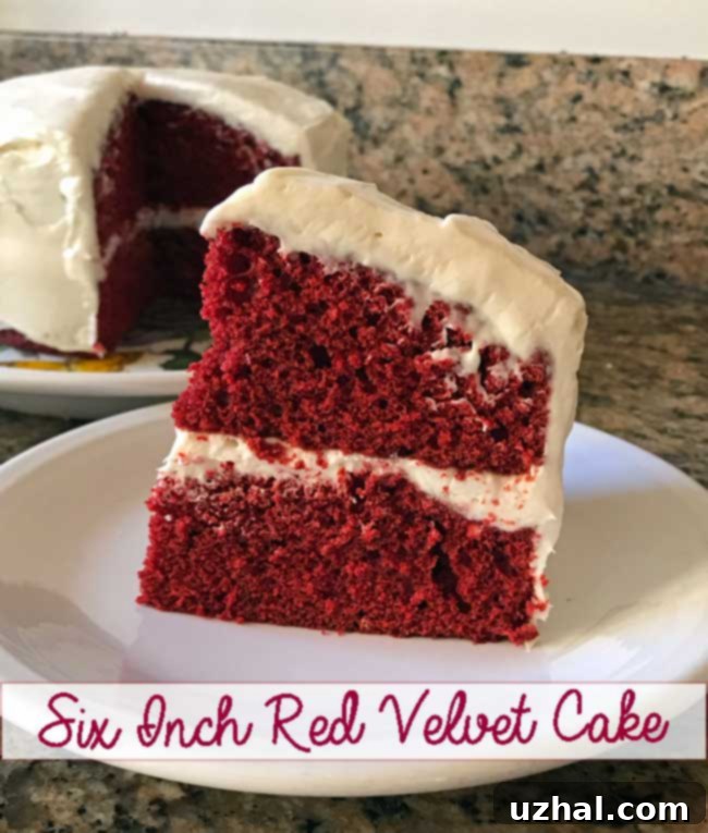 Six Inch Red Velvet Cake