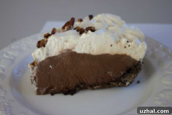 Chocolate Irish Cream Pie, a delicious dessert for any occasion