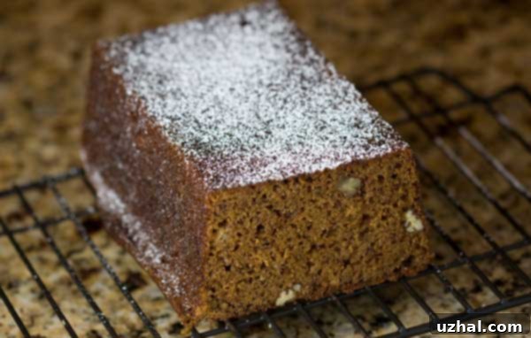 Close-up of a slice of moist Coca Cola Banana Bread