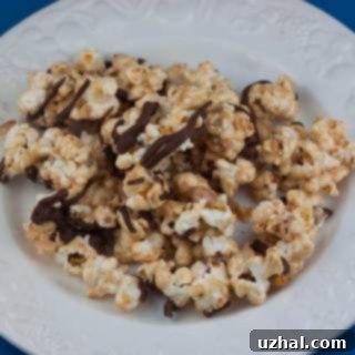 Chocolate Drizzled Popcorn