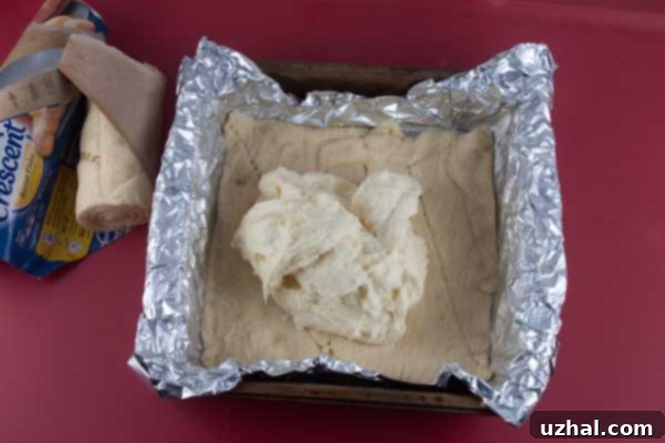 Crescent Roll Cheesecake Coffee Cake 2 Crescent Cheese Danish in an 8-inch pan