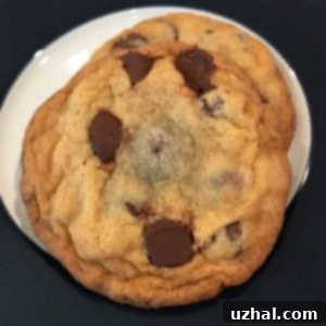 Classic European Butter Chocolate Chip Cookies 2 European Style Butter Chocolate Chip Cookies, showing a pile of golden-brown cookies.