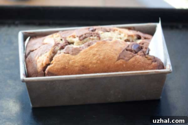 marbled banana bread
