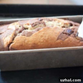 marbled banana bread