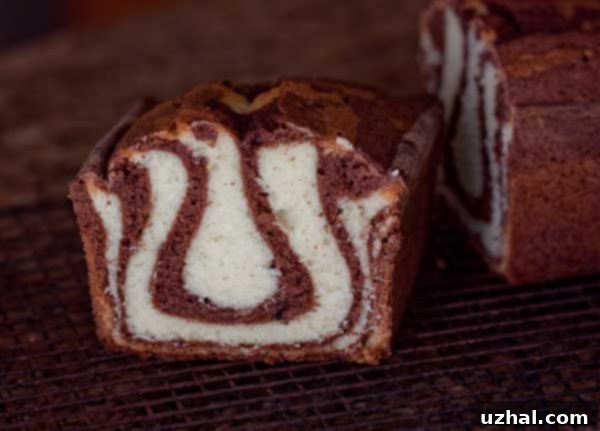 Elegant Marbled Olive Oil Cake showcasing its unique pattern