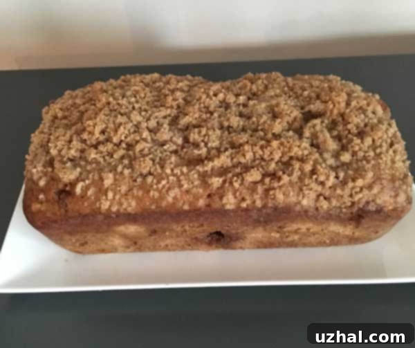 freshly baked rhubarb loaf