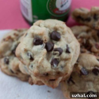 Delicious soy sauce chocolate chip cookies arranged on a plate