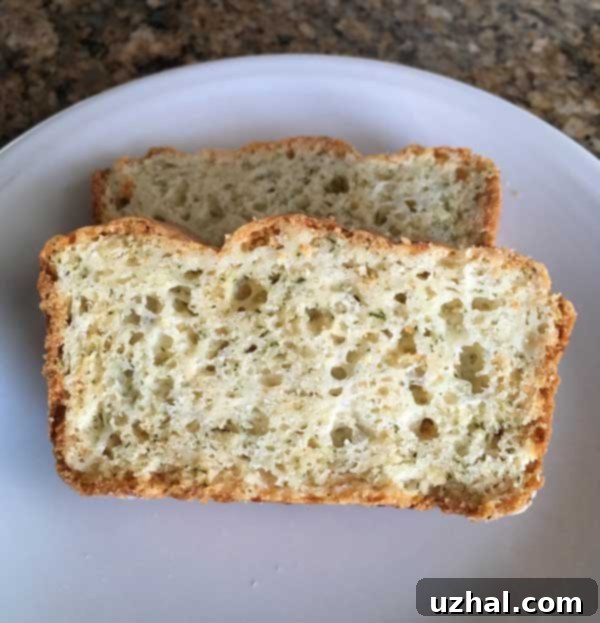 Close-up of fluffy homemade cottage cheese dill bread
