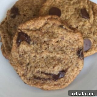 Grain Free Chocolate Chip Cookies ready to eat