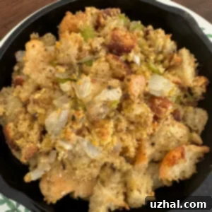 Slow Cooker Stuffing with rich textures