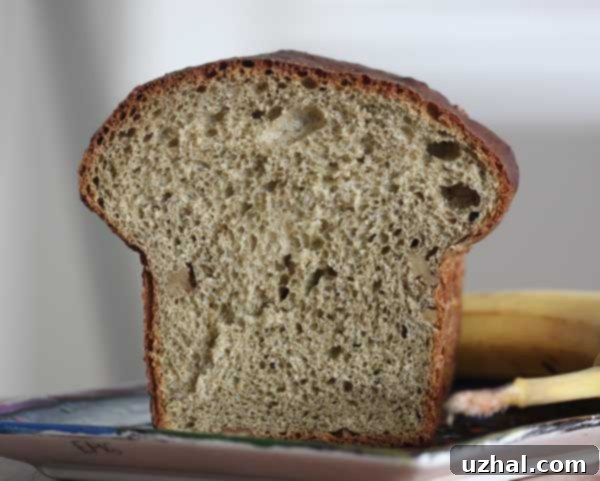 Deliciously Fluffy Yeast Banana Bread Loaf