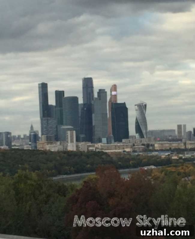 Moscow Skyline at sunset, a beautiful backdrop for Russian culture