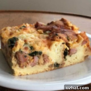 ham and cheese breakfast bake