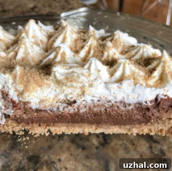 Mexican Chocolate Cream Pie detail