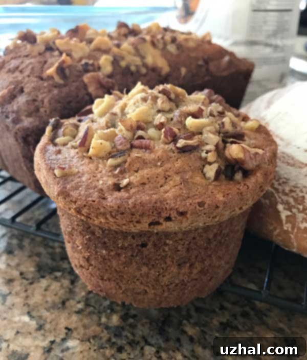 Freshly baked Banana Walnut copycat loaf