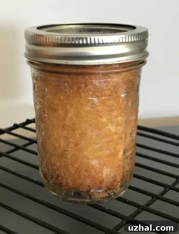 pound cake in a jar
