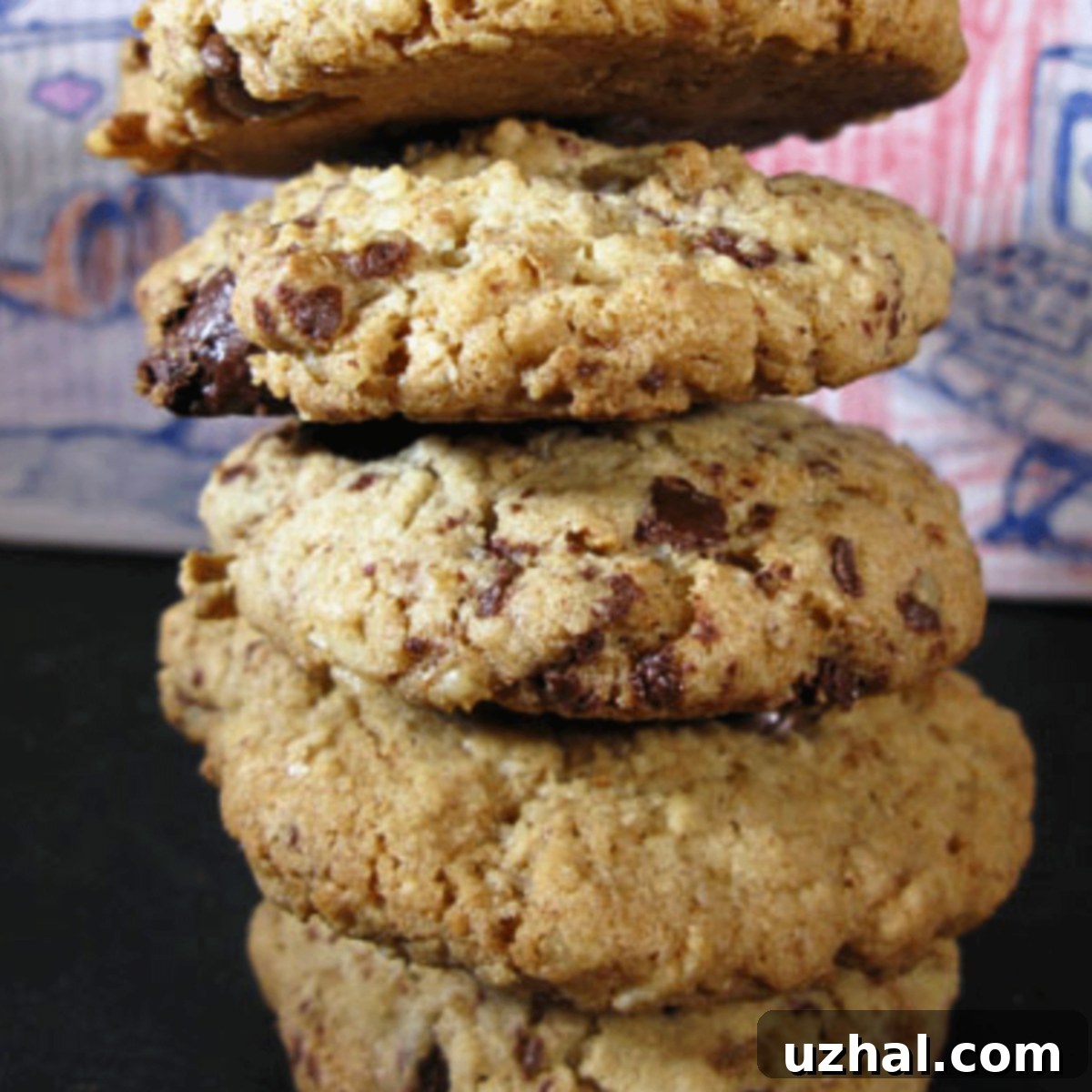 Thick, chunky cookies made with Total cereal.