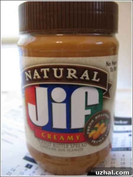 Natural Jif Peanut Butter Cookies recipe