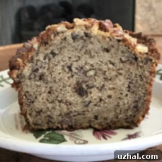 Gluten-free banana bread slices, demonstrating the moist texture of the banana muffin base.