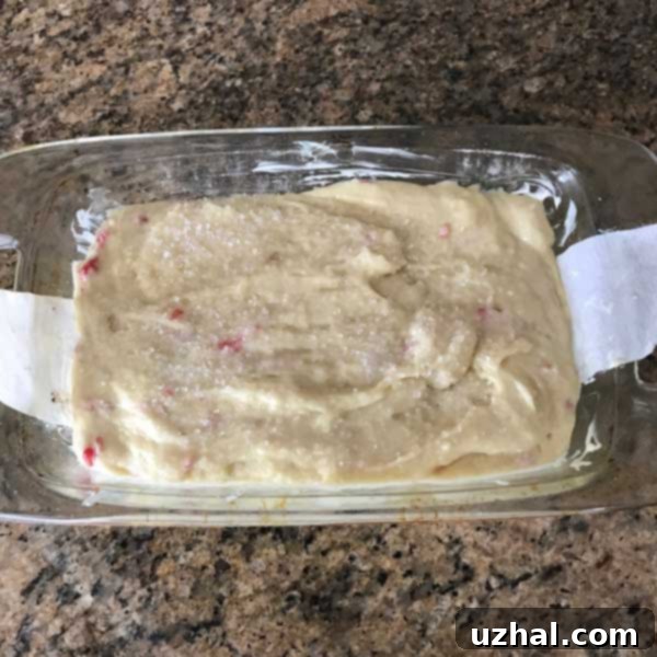 A rustic and inviting Blackberry Yogurt Loaf, baked to golden perfection, still in its loaf pan.