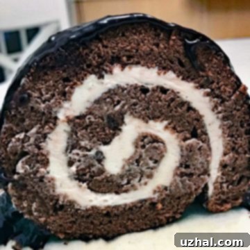 Hot Cocoa Cake Roll
