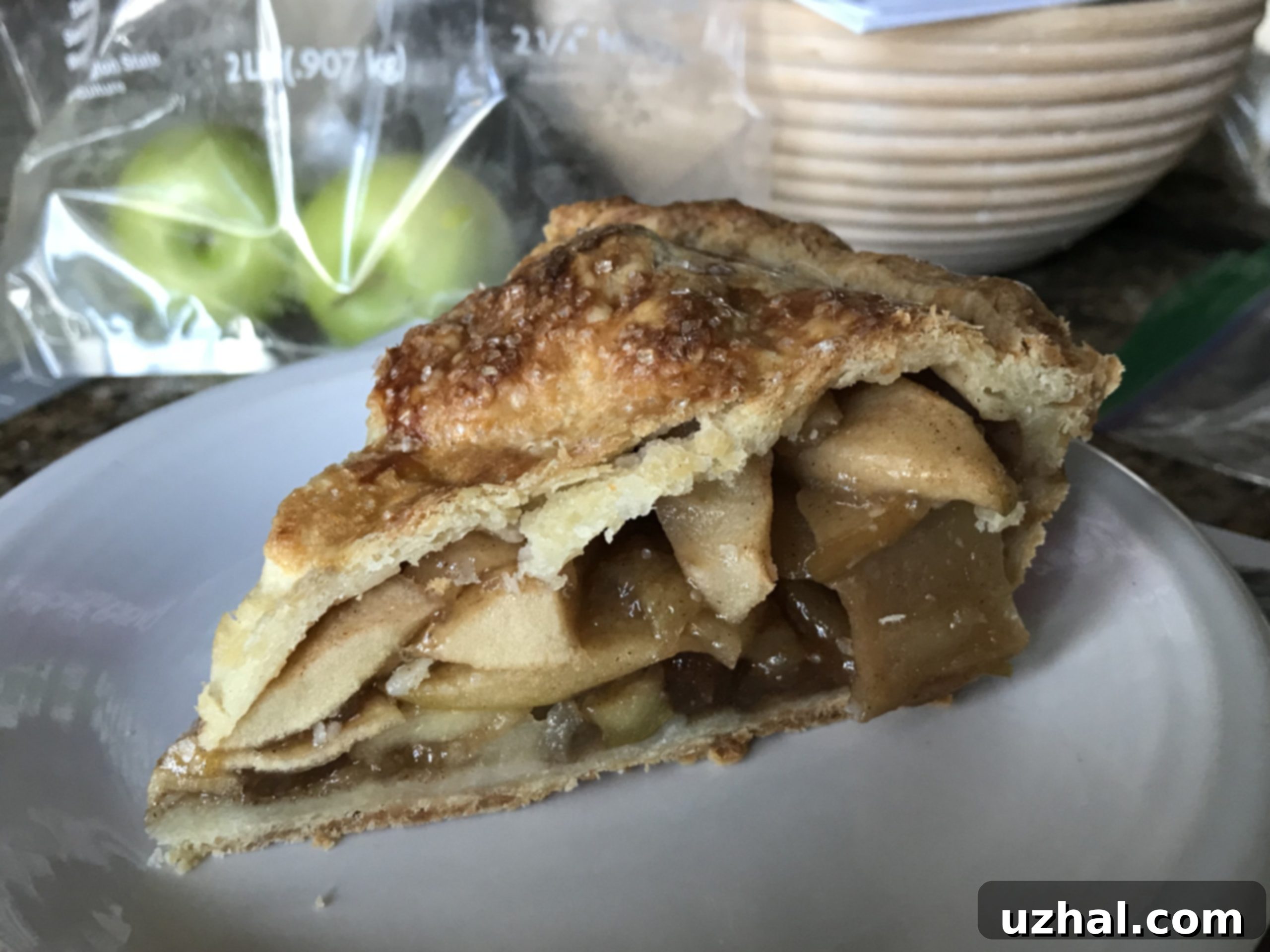 no-fuss apple pie with a golden crust