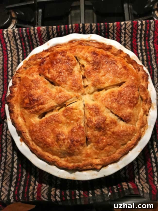brave tart apple pie, close up