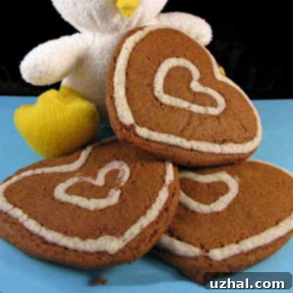 Molasses Cookies with Baked on Icing