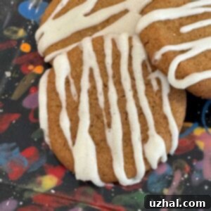 Frosted Molasses Cookies