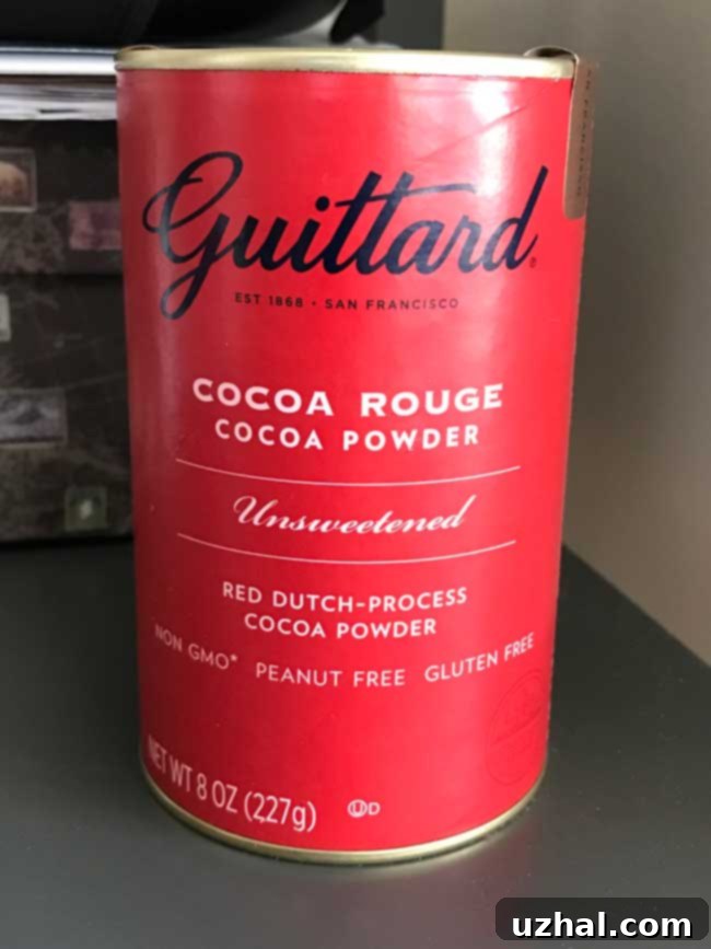 Guittard Cocoa Rouge, a Dutch-processed red cocoa powder