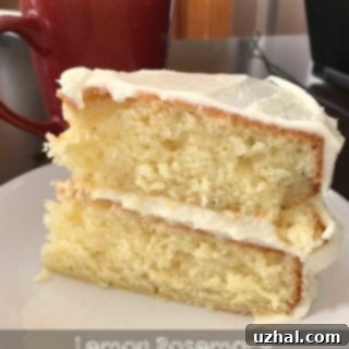 Lemon Rosemary Layer Cake