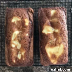 Cream Cheese Swirl Banana Bread