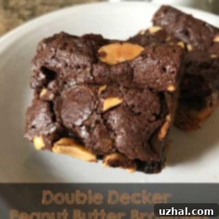 Double Decker Peanut Butter Brownies