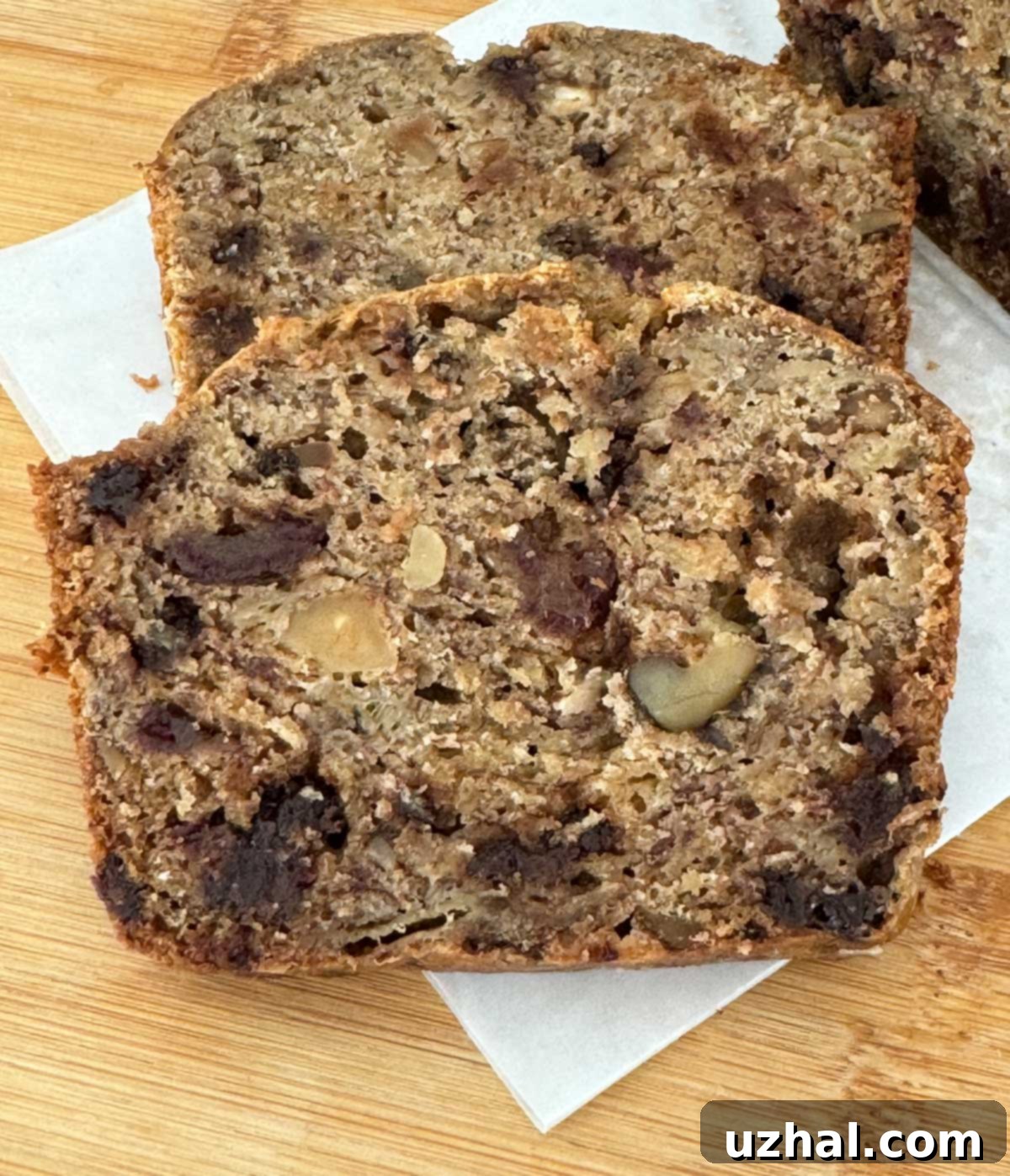 Banana Bread Man's Spiced Chocolate Chip Rum Banana Bread