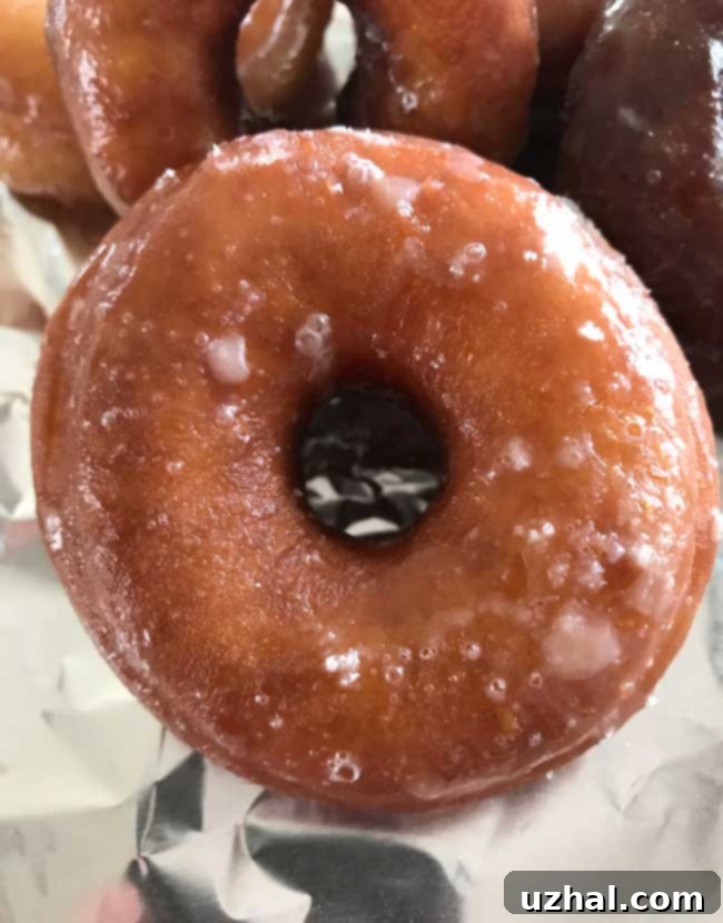 Instant Yeast Doughnuts ready to be glazed