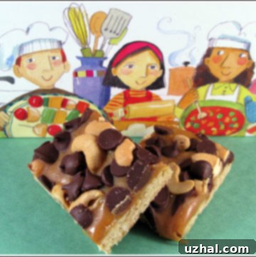 Homemade Caramel Cashew Bars